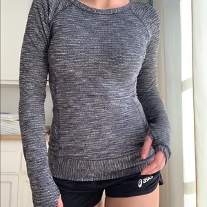 Lululemon gray speckled long sleeve